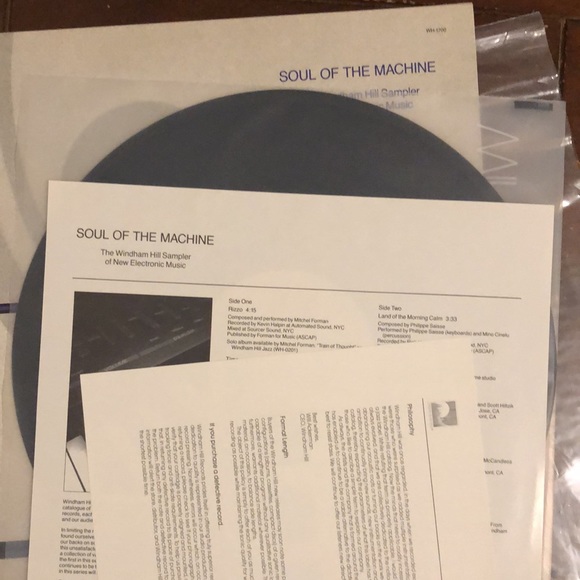 Soul Of The Machine Vinyl Lp '87 - Picture 3 of 8